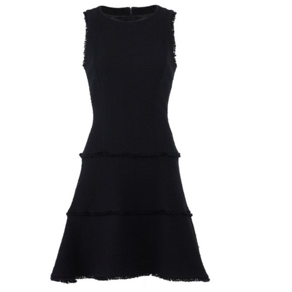 LIKELY Black Tweed Tiered Fit and Flare Dress - Picture 4 of 6